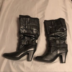 Xappeal knee high black boots